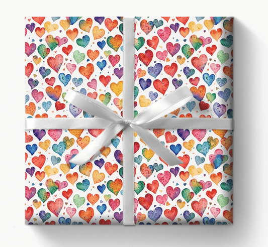 Colorful Valentine's Day Gift Wrap for Your Sweetheart