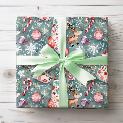 Stocking Situation – Sweet & Snuggly Christmas Wrapping Paper
