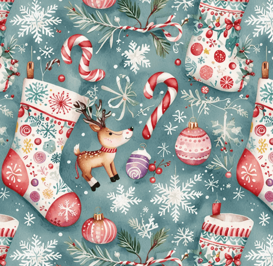 Stocking Situation – Sweet & Snuggly Christmas Wrapping Paper
