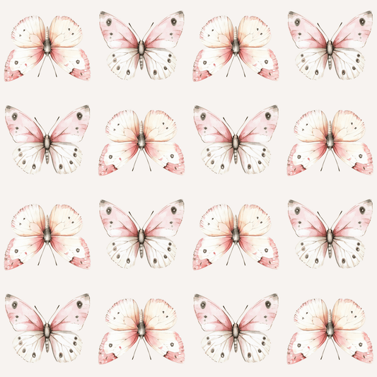 Wrapping Papers - Elegant Pink Butterfly Design for Birthdays and Special Occasions