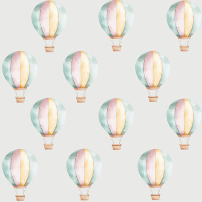 Cute Pastel Hot Air Balloons