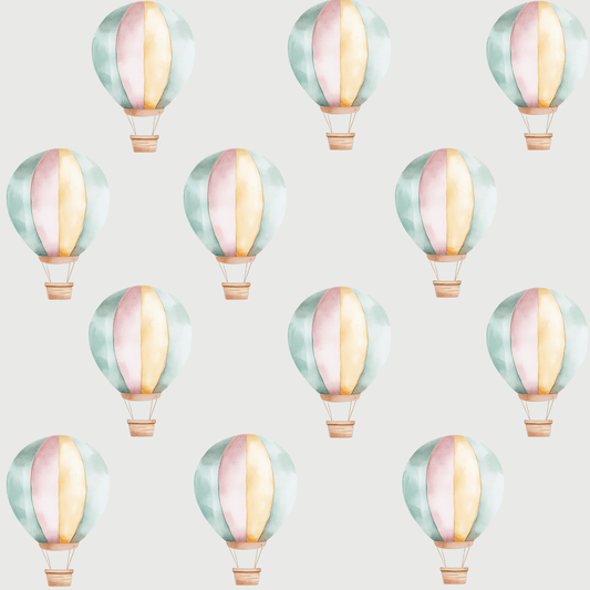 Cute Pastel Hot Air Balloons