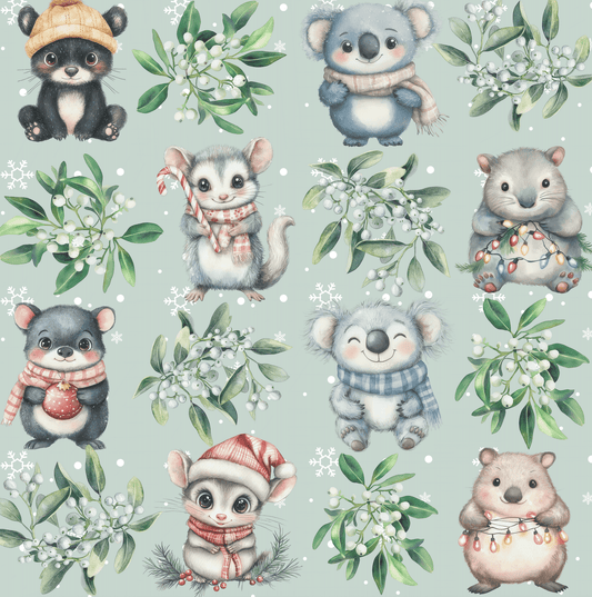 Merry & Marsupial – Aussie Critters in Cozy Cheer