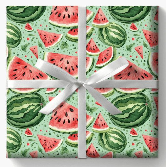 Juicy Watermelon Gift Wrap for Summer Celebrations