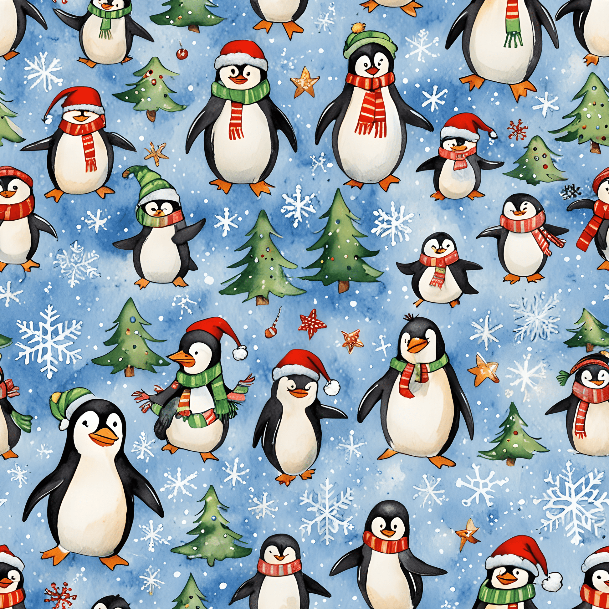 Frosty Flippers & Festive Friends
