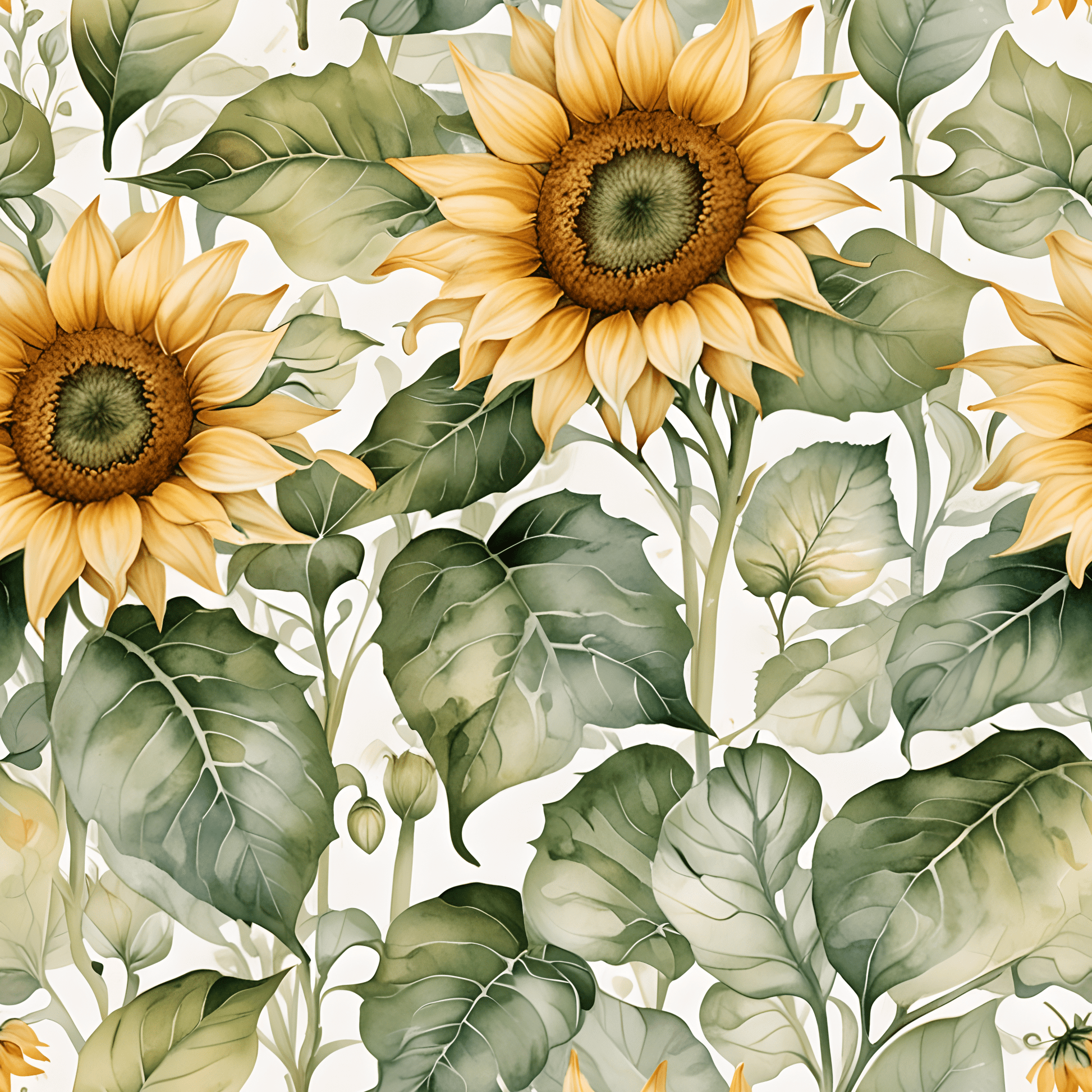 Cheerful Sunflower Patterned Gift Wrap
