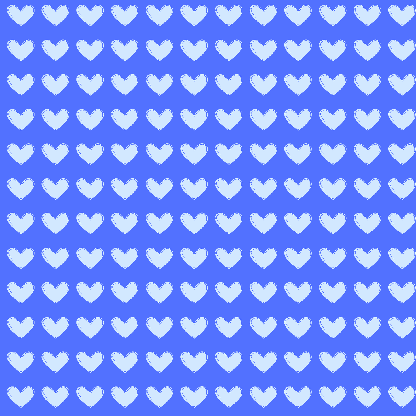 Blue Love Pattern Wrapping Paper
