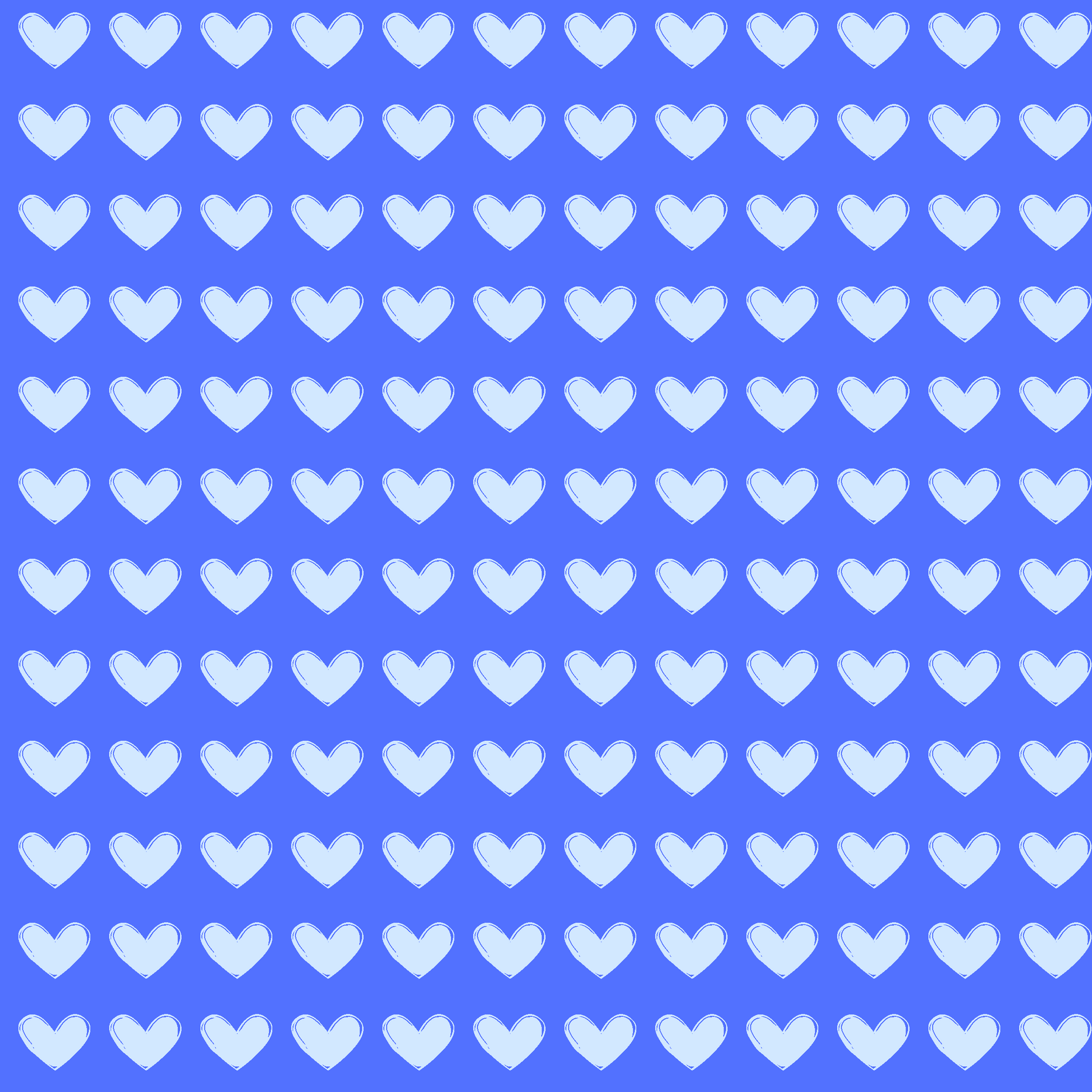 Blue Love Pattern Wrapping Paper