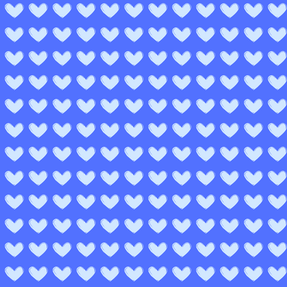Blue Love Pattern Wrapping Paper