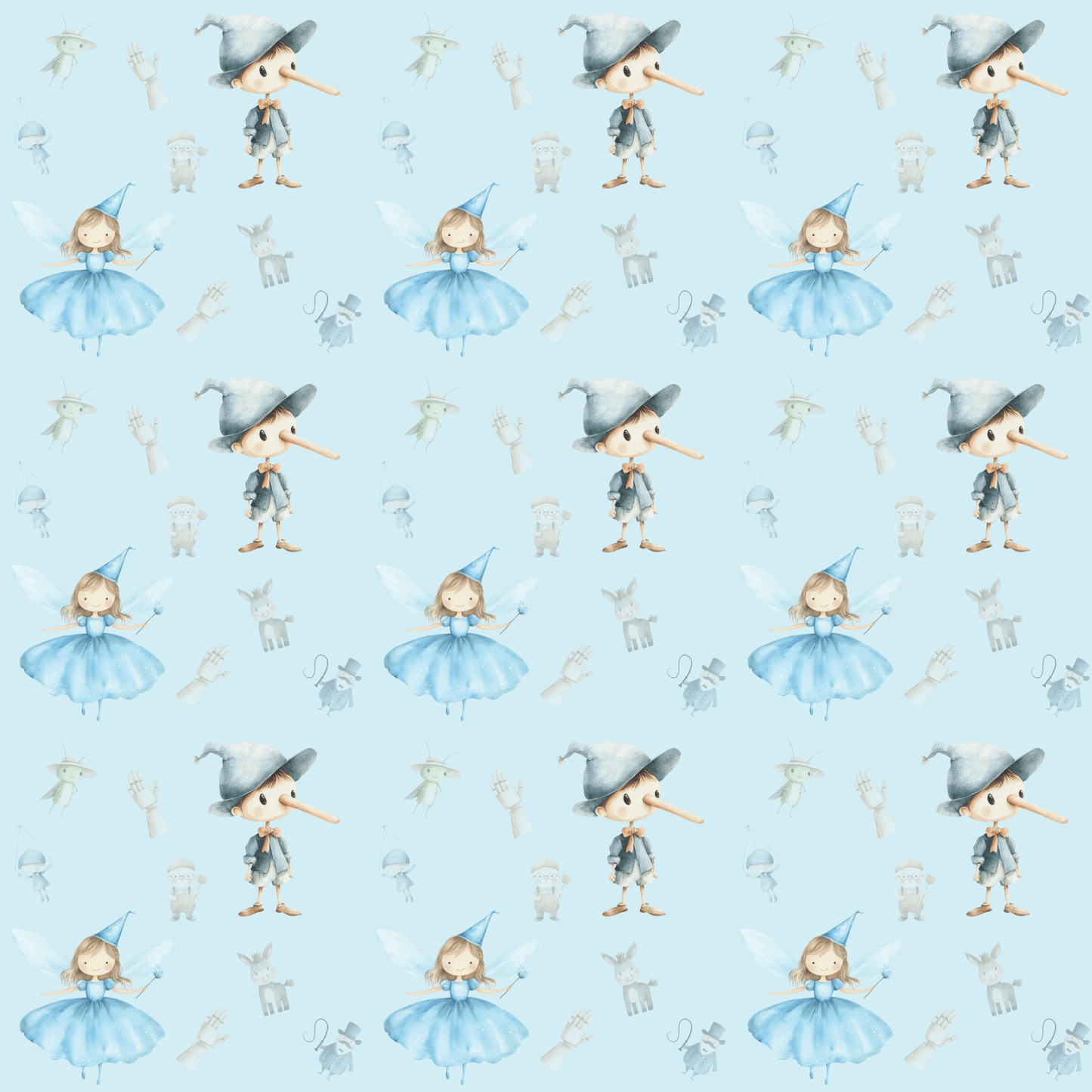 Fairy Tale Pinocchio Wrapping Paper