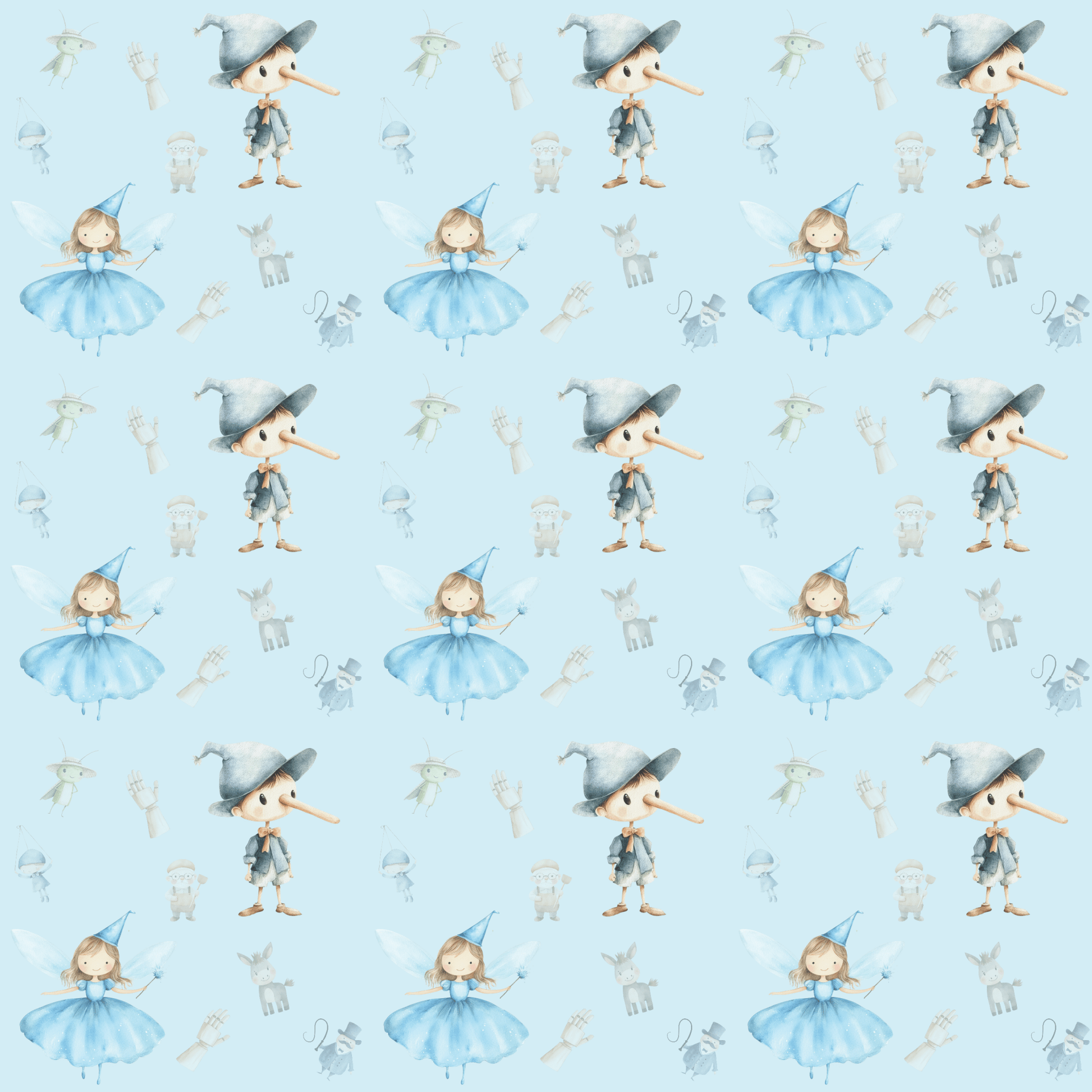 Fairy Tale Pinocchio Wrapping Paper