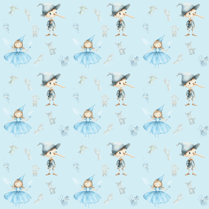 Fairy Tale Pinocchio Wrapping Paper