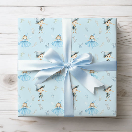 Fairy Tale Pinocchio Wrapping Paper