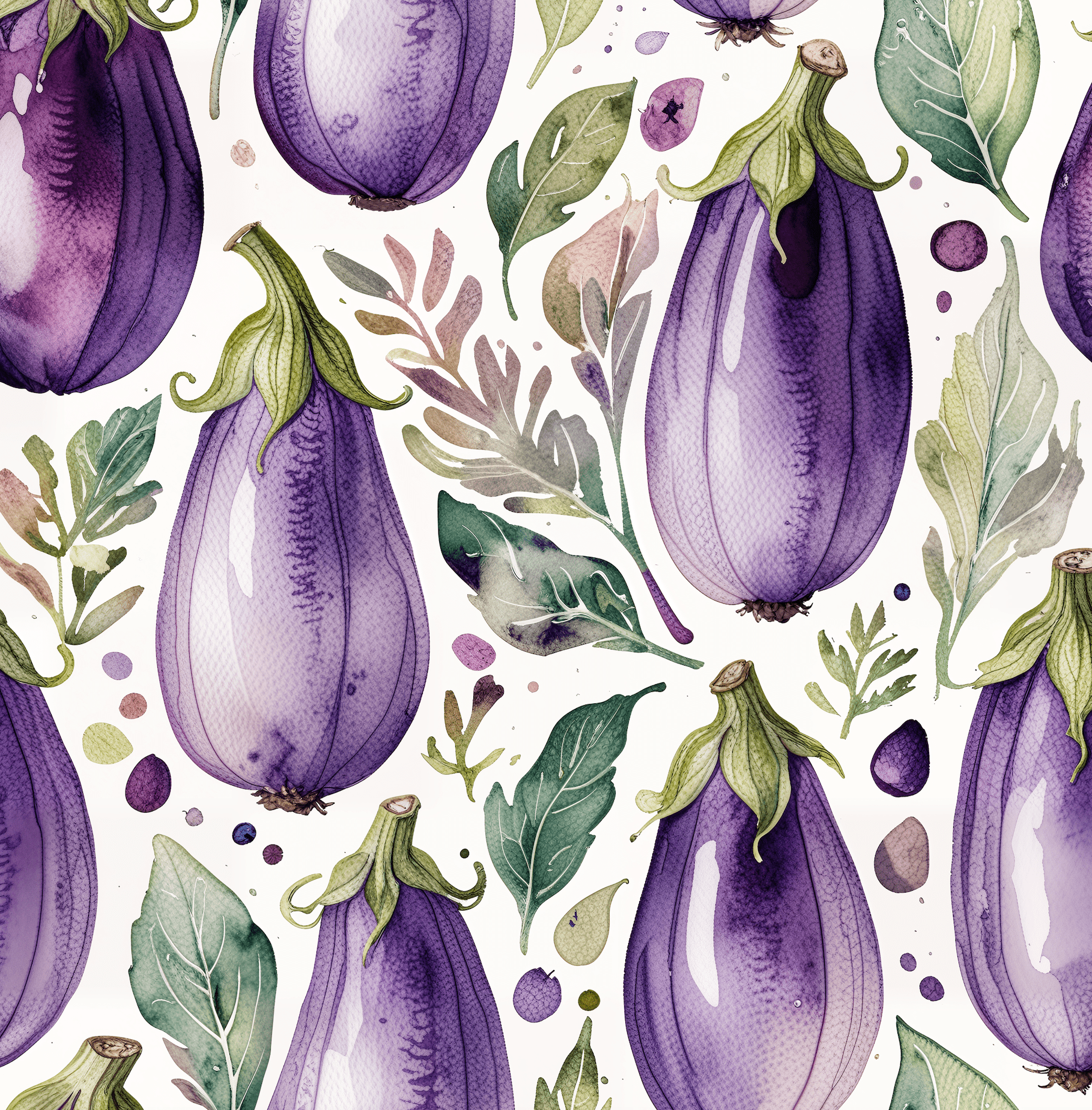 Wrapping Paper - Elegant Eggplant Design for Gift Wrapping