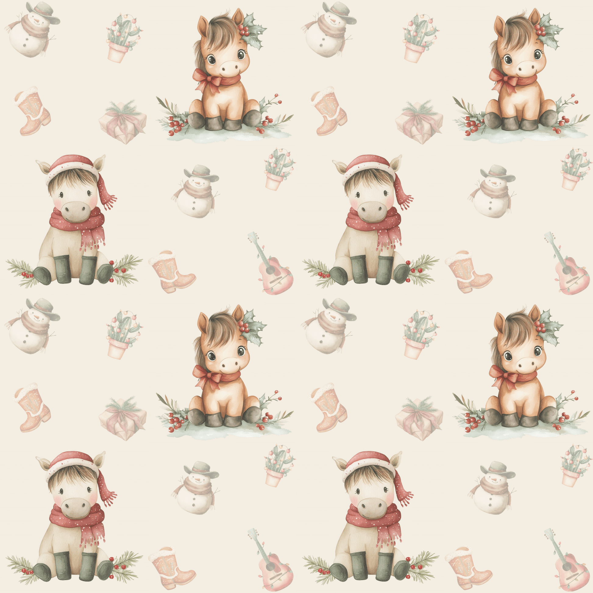 Howdy Holidays – Western Cowboy Christmas Wrapping Paper