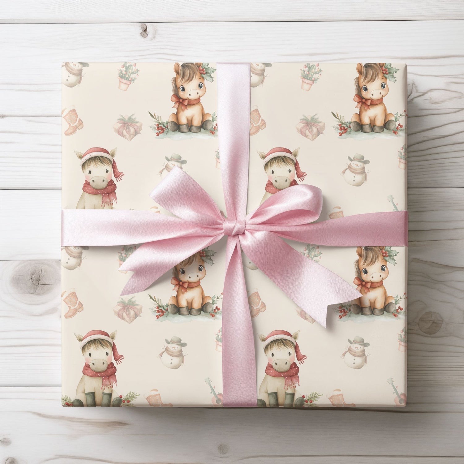Howdy Holidays – Western Cowboy Christmas Wrapping Paper