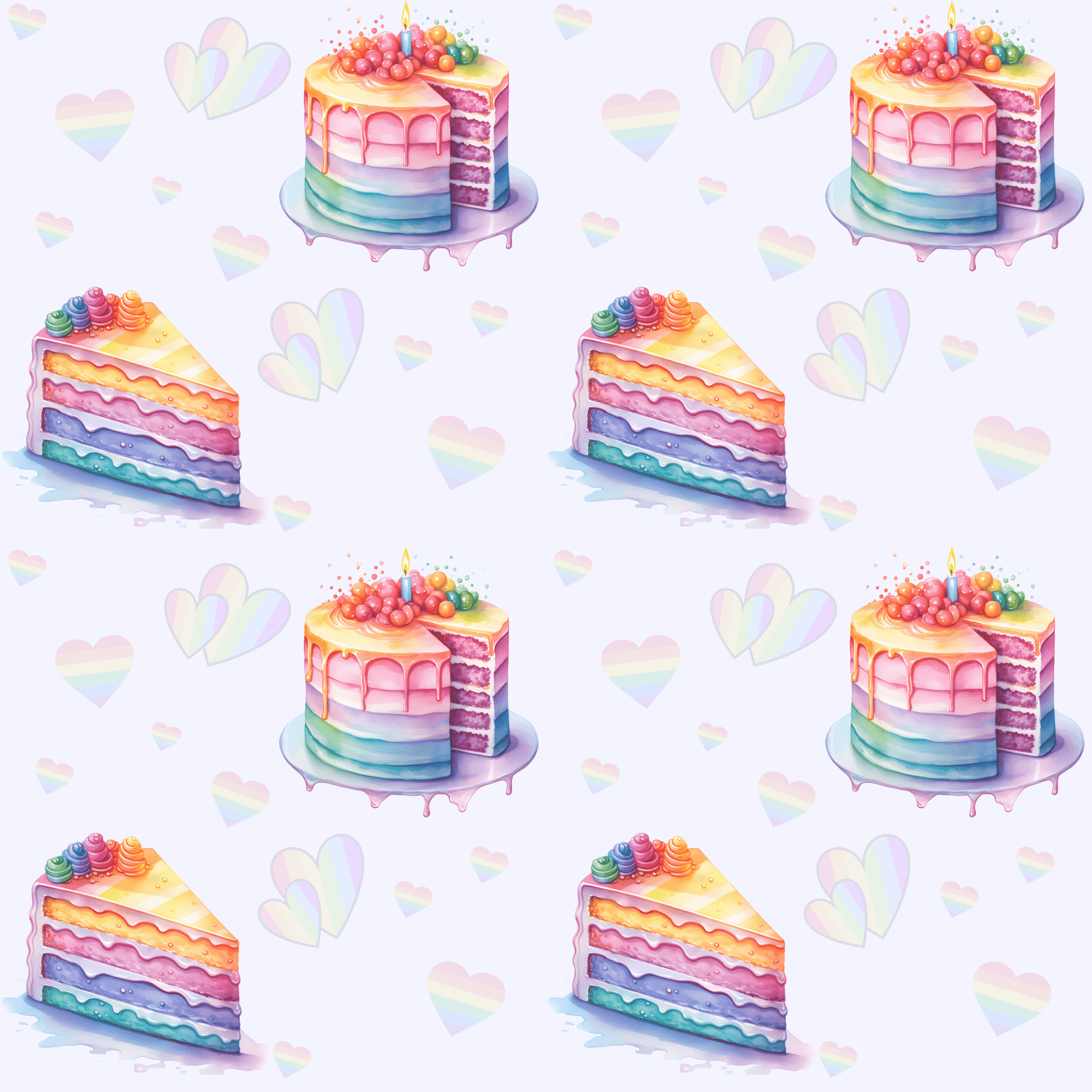 Colorful Cake Wrapping Paper