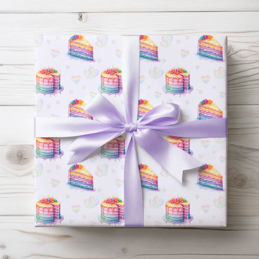Colorful Cake Wrapping Paper