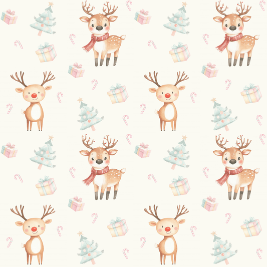 Cute Reindeer Gift Wrap