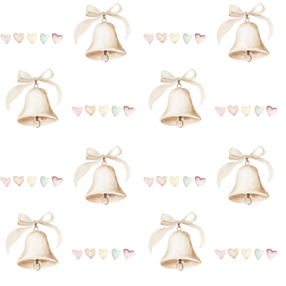 Wedding Bells and Hearts Wrapping Papers