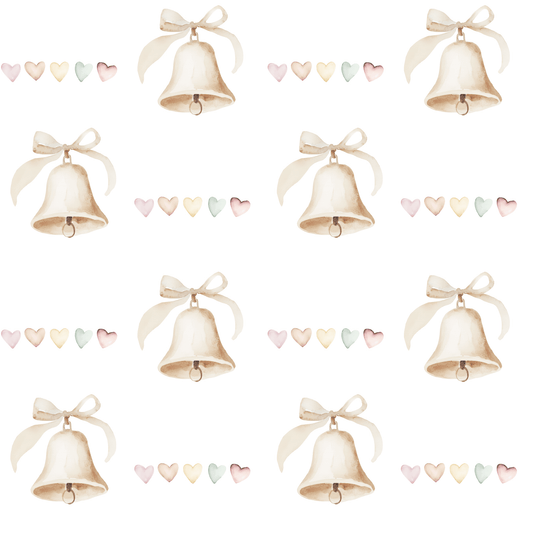 Wedding Bells and Hearts Wrapping Papers