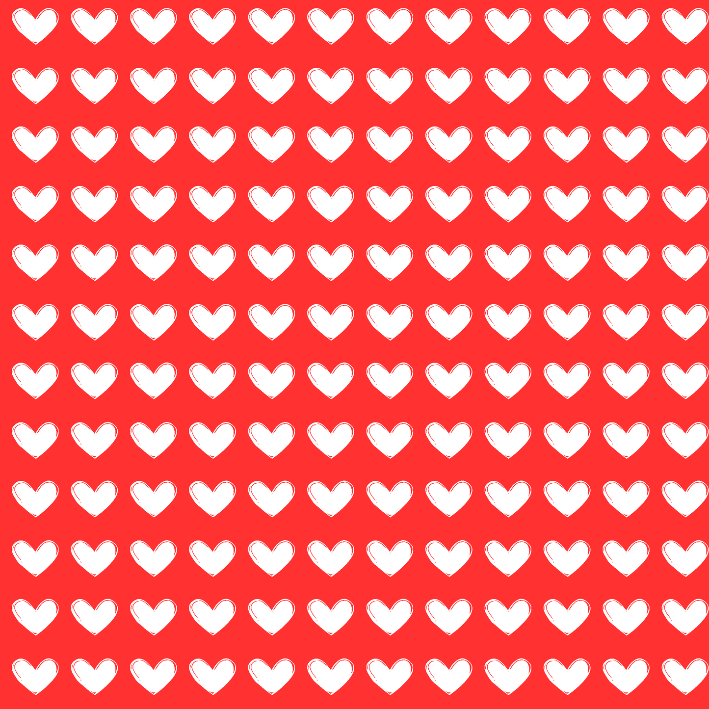 Red Love Hearts Wrapping Paper
