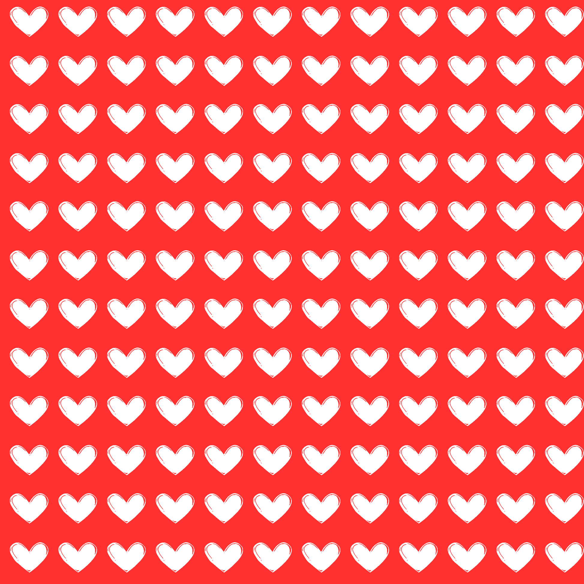 Red Love Hearts Wrapping Paper