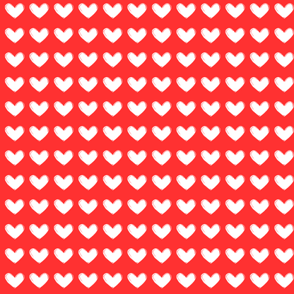 Red Love Hearts Wrapping Paper