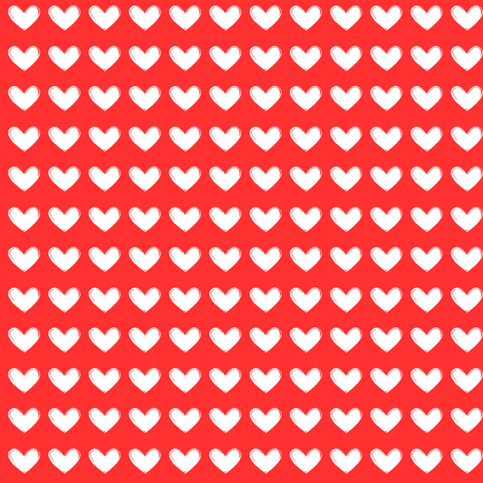 Red Love Hearts Wrapping Paper