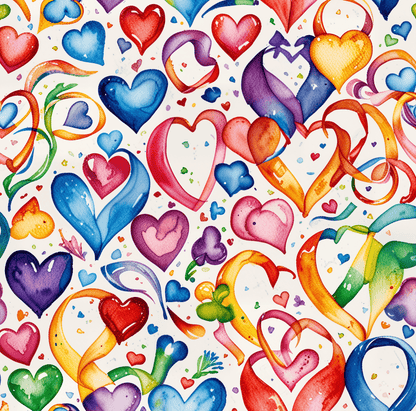 Colorful Heart Wrapping Paper