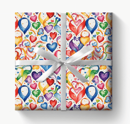 Colorful Heart Wrapping Paper