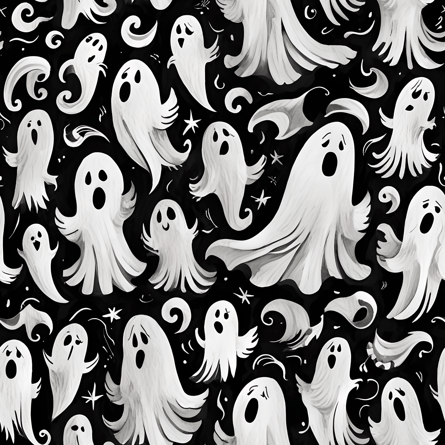 Ghostly Abstract Wrapping Paper