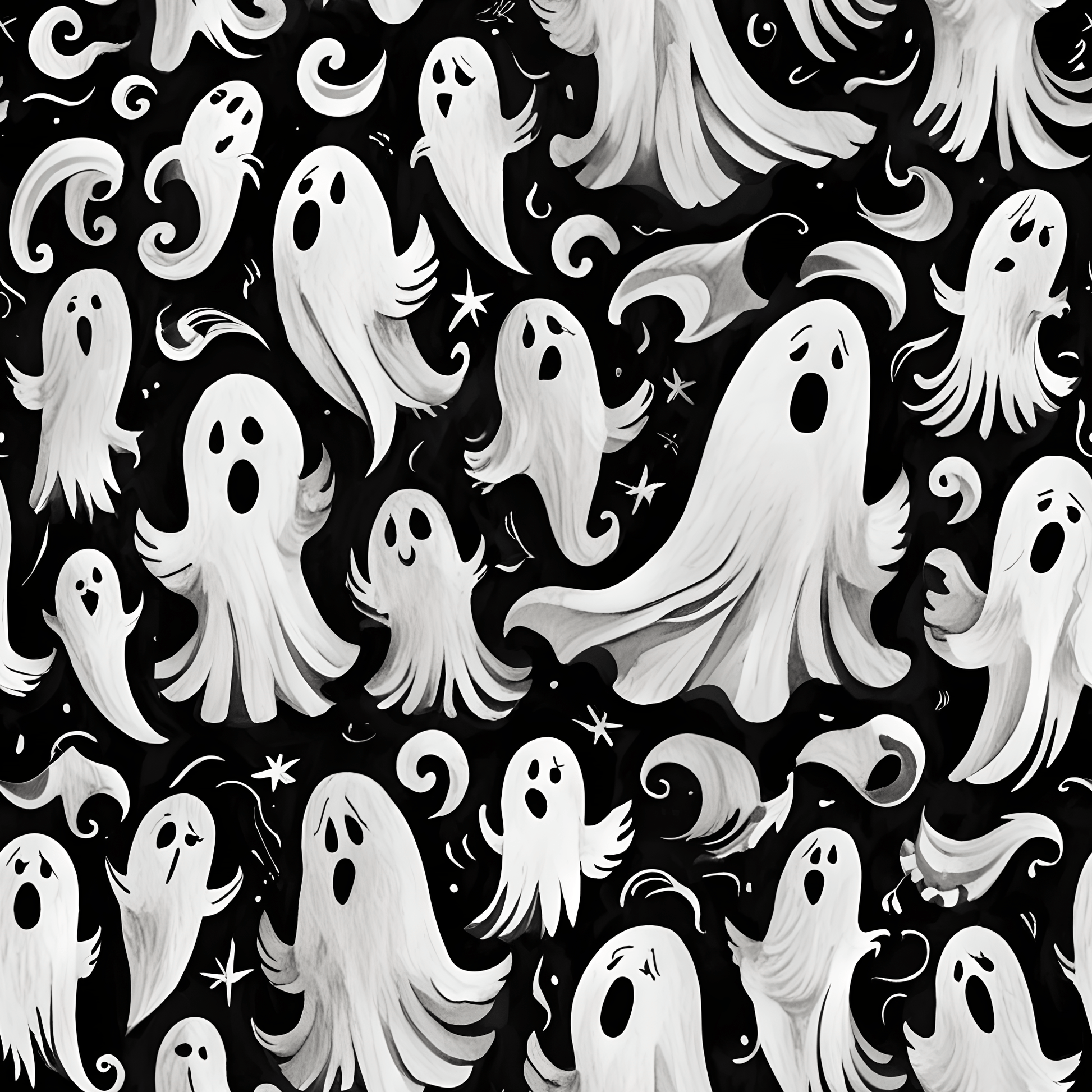 Ghostly Abstract Wrapping Paper