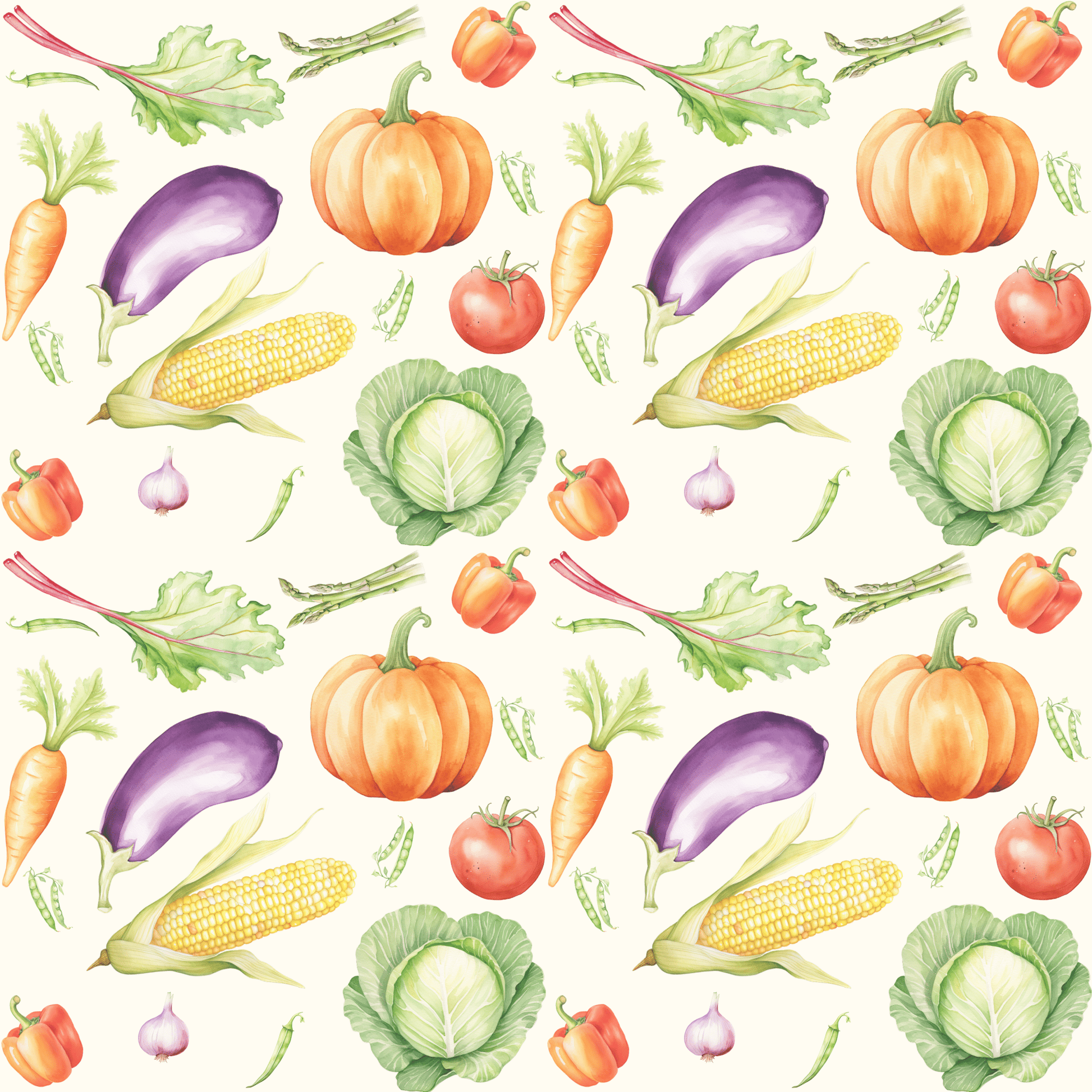 Vibrant Vegetable Wrapping Paper