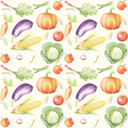 Vibrant Vegetable Wrapping Paper