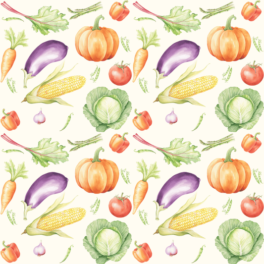 Vibrant Vegetable Wrapping Paper