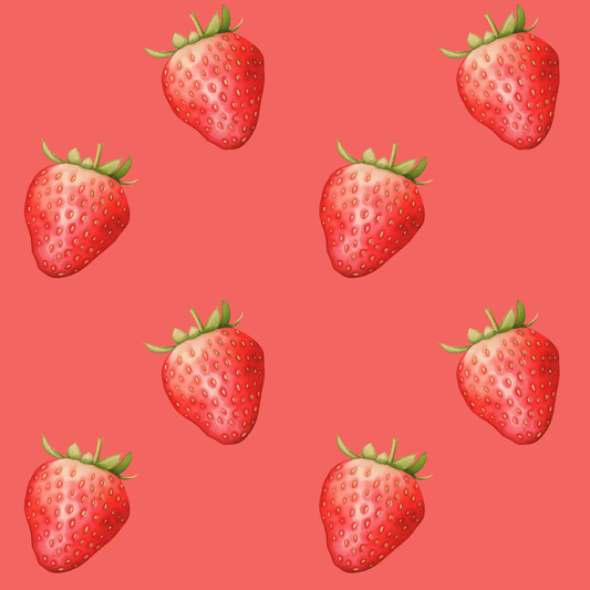 Red Strawberry Wrapping Paper