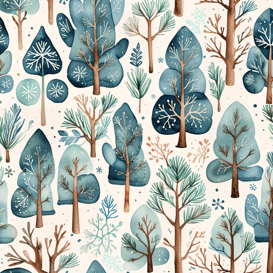 Abstract Tree Pattern Gift Wrap