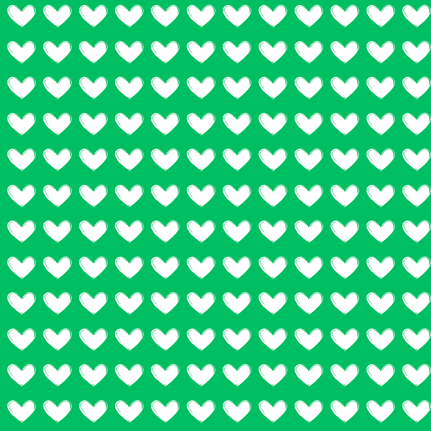 Green Love Hearts Design