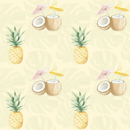 Tropical Pina Colada Wrapping Papers