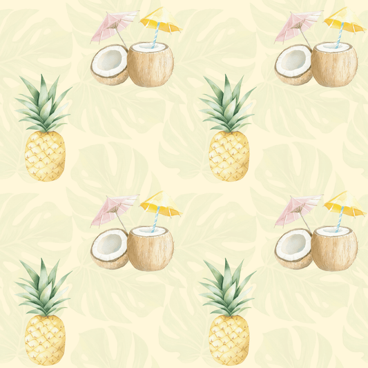 Tropical Pina Colada Wrapping Papers