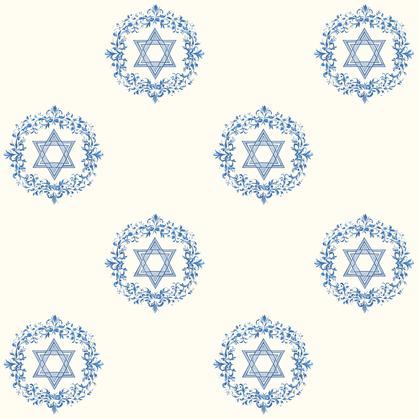 Jewish Star Floral Design