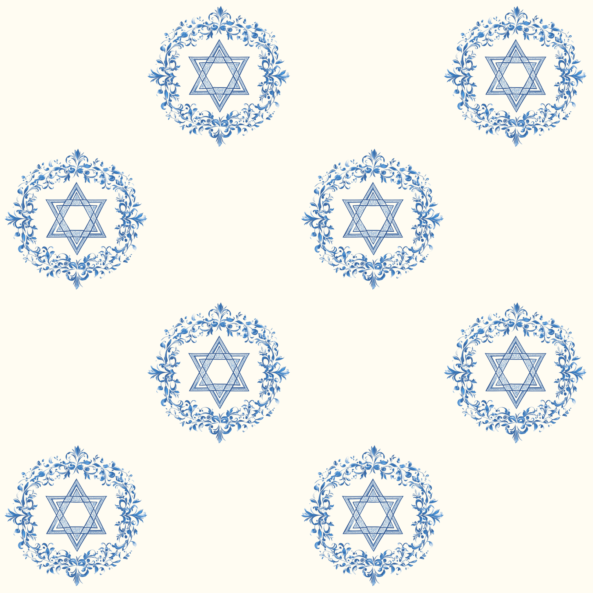 Jewish Star Floral Design