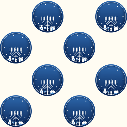 Hanukkah Blue and White Wrapping Papers