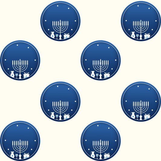 Hanukkah Blue and White Wrapping Papers