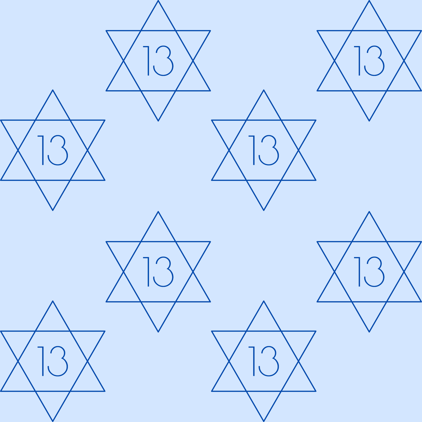 Charming Blue Star Wrapping Paper