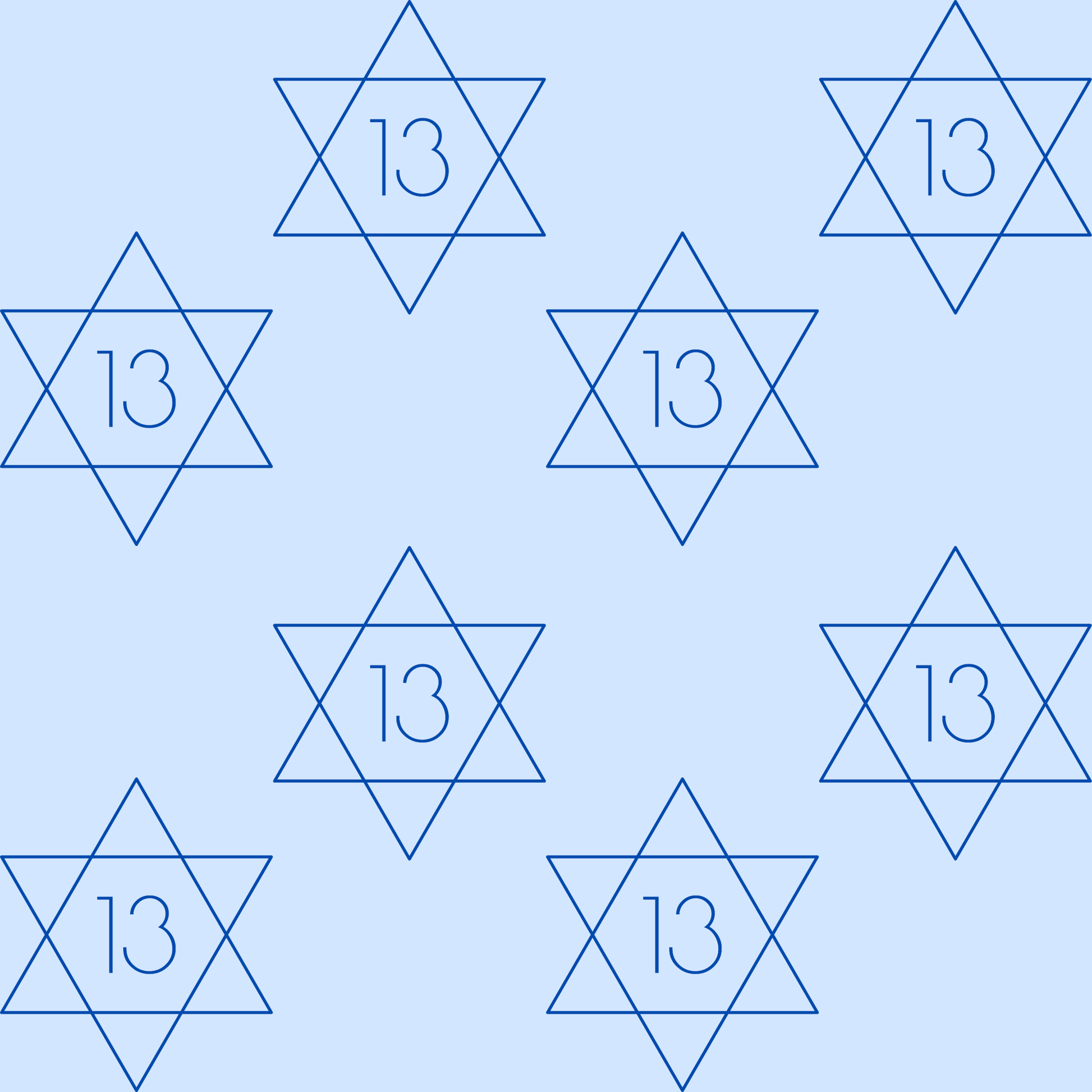 Charming Blue Star Wrapping Paper