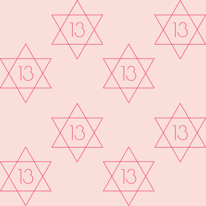 Pink Star of David Design