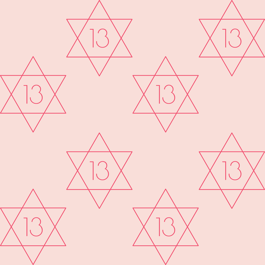 Pink Star of David Design