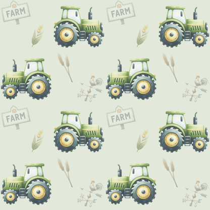 Green Tractor - Themed Wrapping Paper